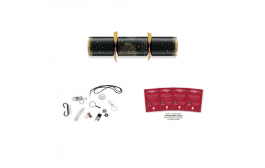 12" Sparkly Black Duni Foil Christmas Crackers 